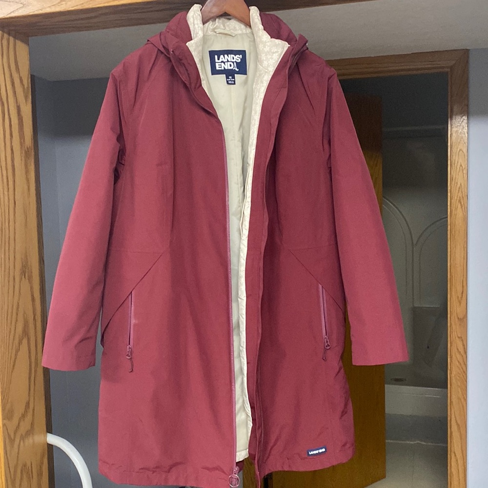 Women's Plus Size Squall Waterproof 3 in 1 Long Winter Coat with Hood